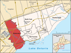 home security audit Etobicoke service area map — Home Security Consultants